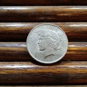Vintage $1 Dollar Peace Liberty Silver Coin No Mint Mark